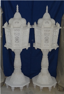 Marble Carved Decor Lamp