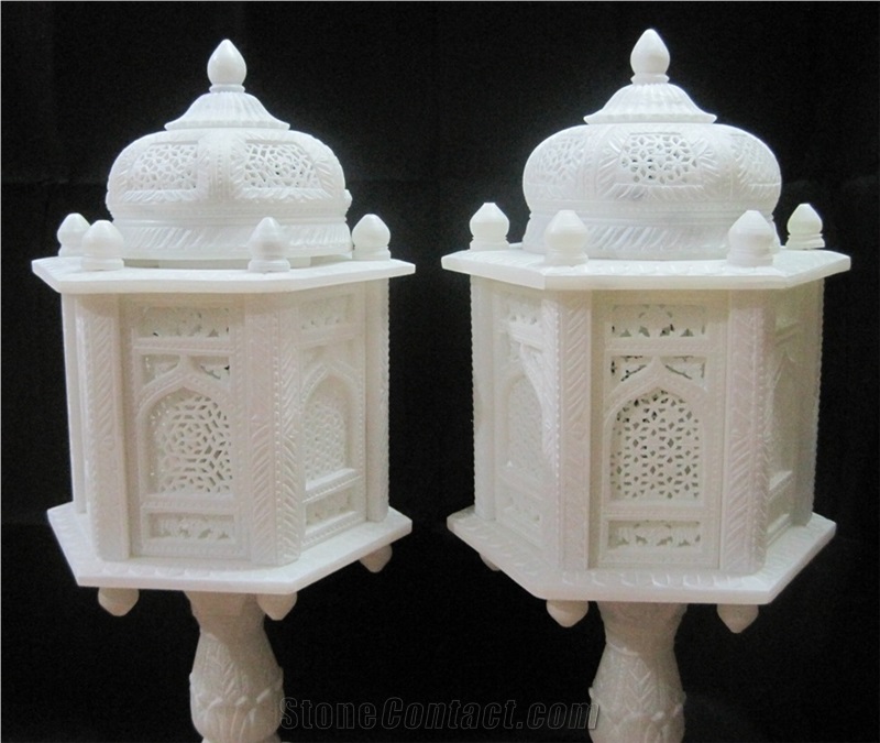 Marble Carved Decor Lamp