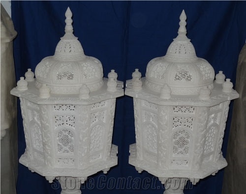 Marble Carved Decor Lamp
