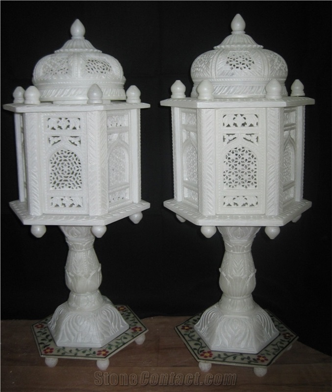 Marble Carved Decor Lamp