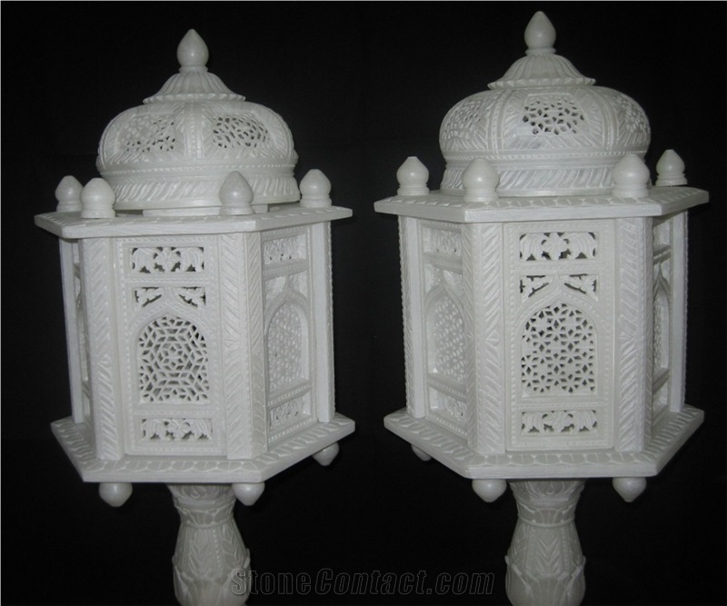 Marble Carved Decor Lamp