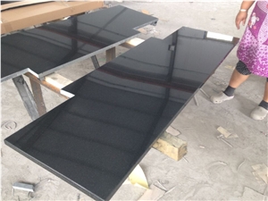 China Absolute Black Polished Fireplace Mantels, Black Granite Fireplaces Surroundings,Plinths, Polished Black Granite Hearth, Polished Black Granite Back Panel
