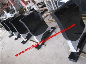 China Absolute Black Polished Monument & Tombstone, China Shanxi Black Polished Monument & Tombstone, China Absolute Black Polished Memorials & Headstones, Russia Style