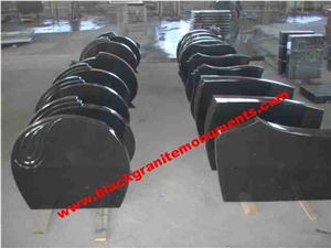 China Absolute Black Polished Monument & Tombstone, China Shanxi Black Polished Monument & Tombstone, China Absolute Black Polished Memorials & Headstones, Russian Style