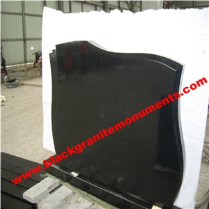 China Absolute Black Polished Monument & Tombstone, China Shanxi Black Polished Monument & Tombstone, China Absolute Black Polished Memorials & Headstones