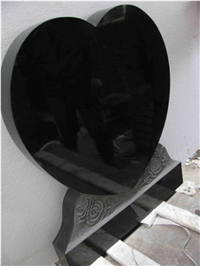 China Absolute Black Polished Monument & Tombstone, China Shanxi Black Polished Monument & Tombstone, China Absolute Black Polished Memorials & Headstones, Uk Style