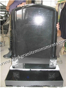 China Absolute Black Polished Monument & Tombstone, China Shanxi Black Polished Monument & Tombstone, China Absolute Black Polished Memorials & Headstones, Uk Style