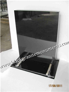 China Absolute Black Polished Monument & Tombstone, China Shanxi Black Polished Monument & Tombstone, China Absolute Black Polished Memorials & Headstones, Uk Style
