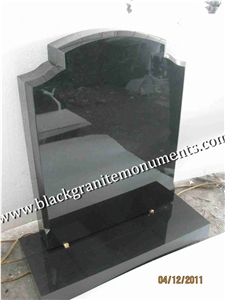 China Absolute Black Polished Monument & Tombstone, China Shanxi Black Polished Monument & Tombstone, China Absolute Black Polished Memorials & Headstones, Uk Style