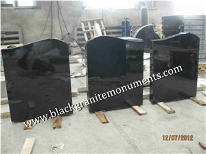 China Absolute Black Polished Monument & Tombstone, China Shanxi Black Polished Monument & Tombstone, China Absolute Black Polished Memorials & Headstones, Uk Style