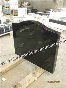 China Absolute Black Polished Monument & Tombstone, China Shanxi Black Polished Monument & Tombstone, China Absolute Black Polished Memorials & Headstones, Uk Style