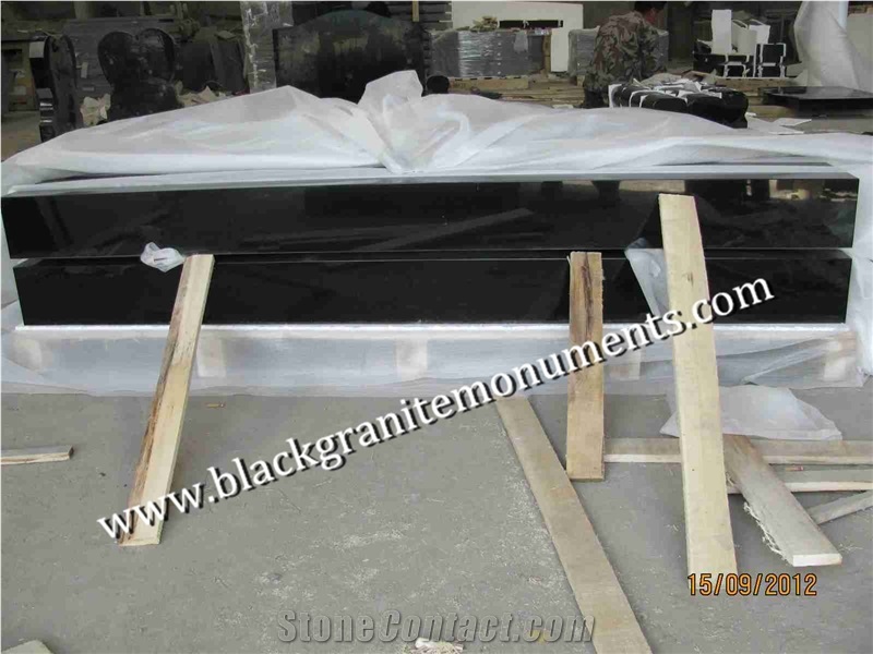 China Absolute Black Polished Monument & Tombstone, China Shanxi Black Polished Monument & Tombstone, China Absolute Black Polished Memorials & Headstones, Uk Style