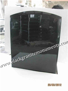 China Absolute Black Polished Monument & Tombstone, China Shanxi Black Polished Monument & Tombstone, China Absolute Black Polished Memorials & Headstones, Uk Style