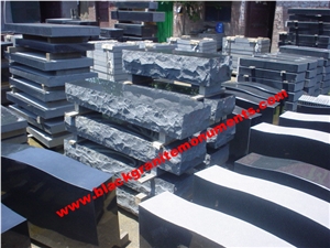 China Absolute Black Polished Monument & Tombstone, China Shanxi Black Polished Monument & Tombstone, China Absolute Black Polished Memorials & Headstones, Us Style