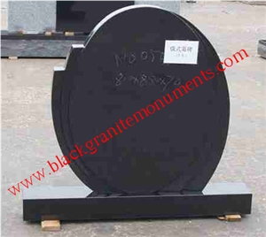 China Absolute Black Polished Monument & Tombstone, China Shanxi Black Polished Monument & Tombstone, China Absolute Black Polished Tombstone, Russian Style