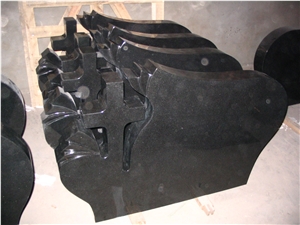 China Absolute Black Polished Monument & Tombstone, China Shanxi Black Polished Monument & Tombstone, Memorials & Headstones, Irish Style