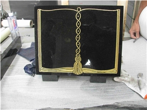 China Absolute Black Polished Monument & Tombstone, China Shanxi Black Polished Monument & Tombstone, Memorials & Headstones, Irish Style