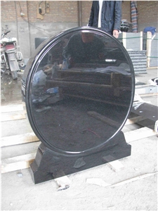 China Absolute Black Polished Monument & Tombstone, China Shanxi Black Polished Monument & Tombstone, Memorials & Headstones, Irish&Uk Style