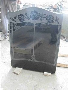 China Absolute Black Polished Monument & Tombstone, China Shanxi Black Polished Monument & Tombstone,Memorials & Headstones, Irish&Uk Style