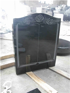 China Absolute Black Polished Monument & Tombstone, China Shanxi Black Polished Monument & Tombstone,Memorials & Headstones, Irish&Uk Style