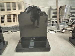 China Absolute Black Polished Monument & Tombstone, China Shanxi Black Polished Monument & Tombstone, Memorials & Headstones, Irish&Uk Style