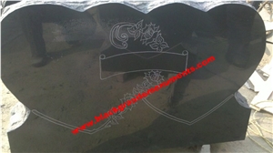 China Absolute Black Polished Monument & Tombstone, China Shanxi Black Polished Monument & Tombstone,Memorials & Headstones, Us Style