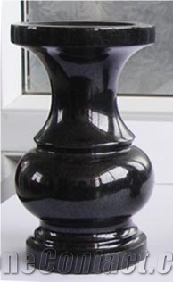 China Absolute Black Polished Turned Vases, China Shanxi Black Polished Turned Vases