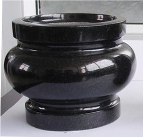 China Absolute Black Polished Turned Vases, China Shanxi Black Polished Turned Vases