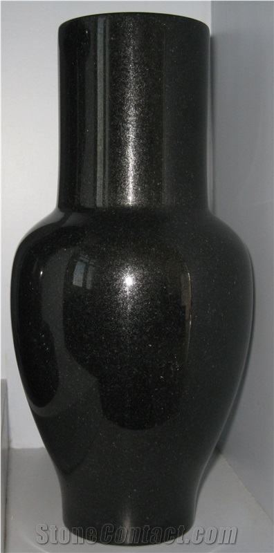 China Absolute Black Polished Turned Vases, China Shanxi Black Polished Turned Vases