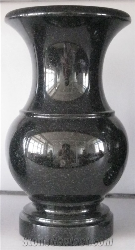 China Absolute Black Polished Turned Vases, China Shanxi Black Polished Turned Vases
