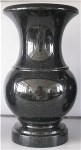 China Absolute Black Polished Turned Vases, China Shanxi Black Polished Turned Vases