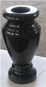 China Absolute Black Polished Turned Vases, China Shanxi Black Polished Turned Vases