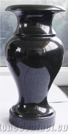 China Absolute Black Polished Vases, China Shanxi Black Polished Vases