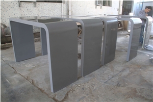 Top Quality Natural Stone Restaurant Long Dining Table