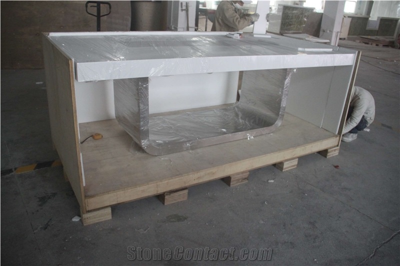 U Shape Stainless Steel Base Conference Table