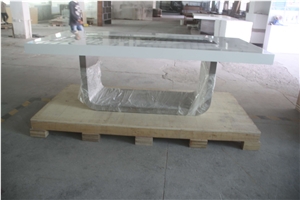 U Shape Stainless Steel Base Conference Table