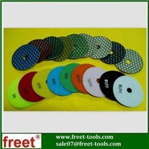 Dry diamond polish pads