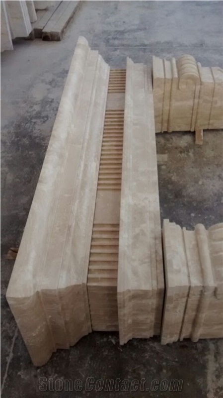 Fireplaces Paredon Travertine, beige travertine fireplaces