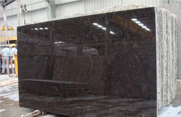Antique Brown Granite Slab,Angola Granite,Marron Antique Angola,Marrom Antique Angola,Labrador Amostra,Spectrolite Brown Angola