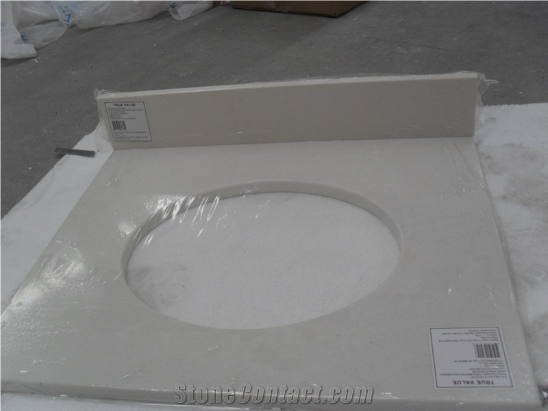 Artificial Marble Beige Bath Tops