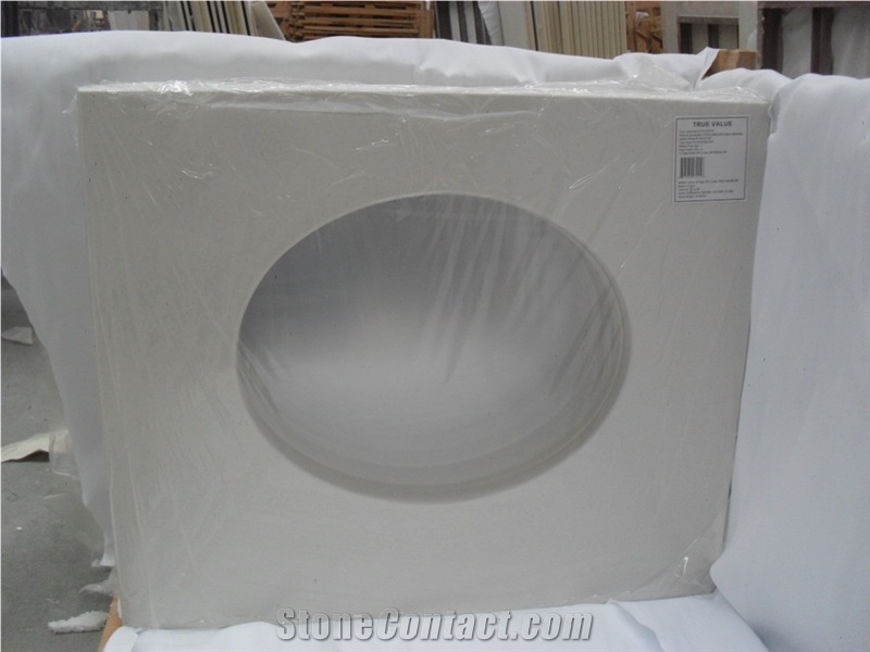 Artificial Marble Beige Bath Tops