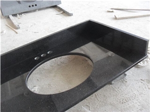 Black Galaxy Granite Vanity Top