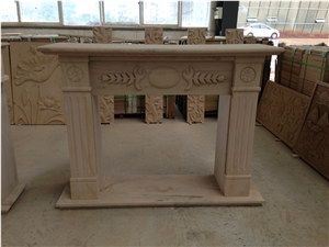 China Yunnan Red Sandstone Fireplace Mantel,Fireplace Insert