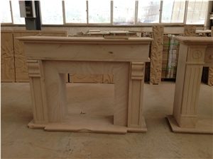 China Yunnan Red Sandstone Fireplace Mantel,Fireplace Insert