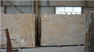 Diamond Like Flowers Granite Slab,Giallo Diamond Flower Granite Slab