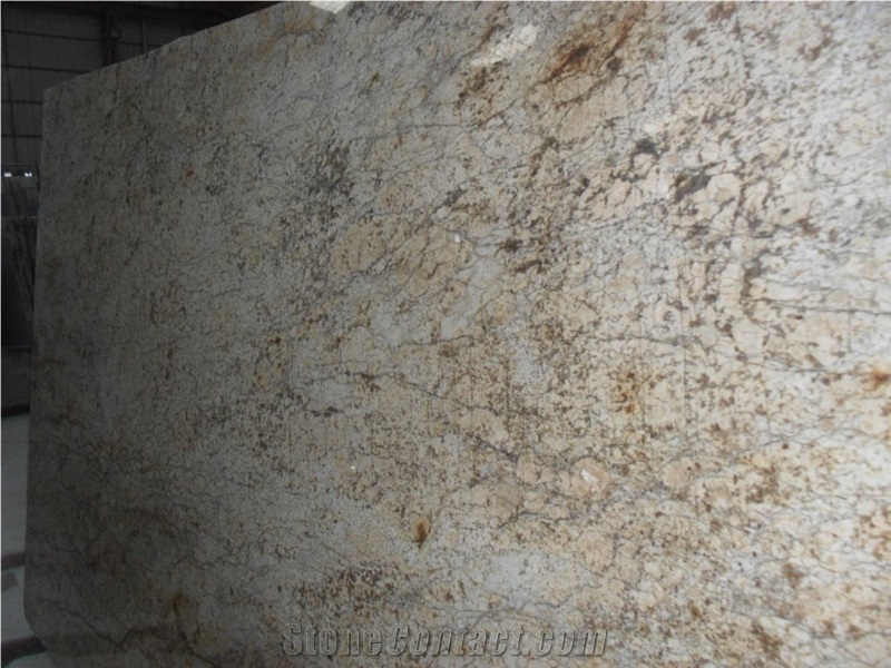 Diamond Like Flowers Granite Slab,Giallo Diamond Flower Granite Slab