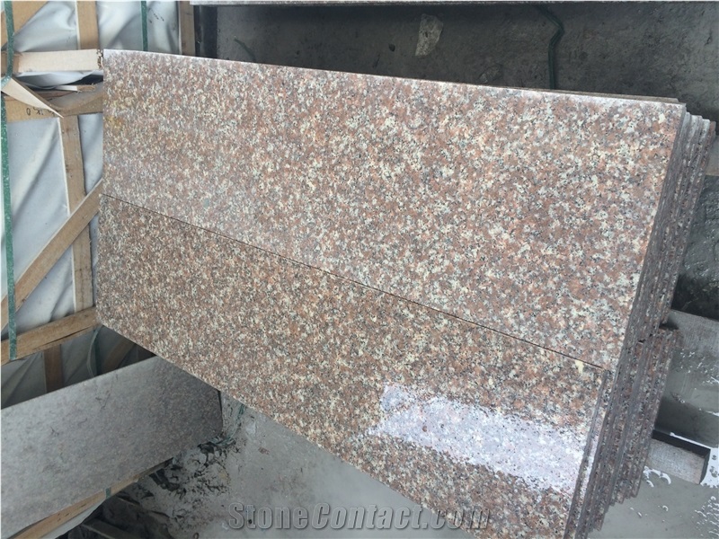 G687 Peach Red Granite Stairs,Steps,China Red Granite Staircase