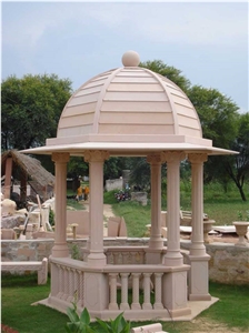 Garden White Marble Gazebo,Outside Landscaping Stone