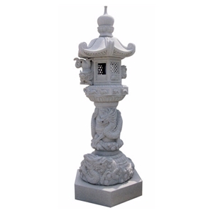 Granite Lantern, Lantern,Garden Lamp, G603 Grey Granite Garden Lamps