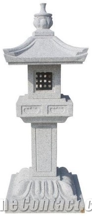 Granite Lantern, Lantern,Garden Lamp, G603 Grey Granite Garden Lamps